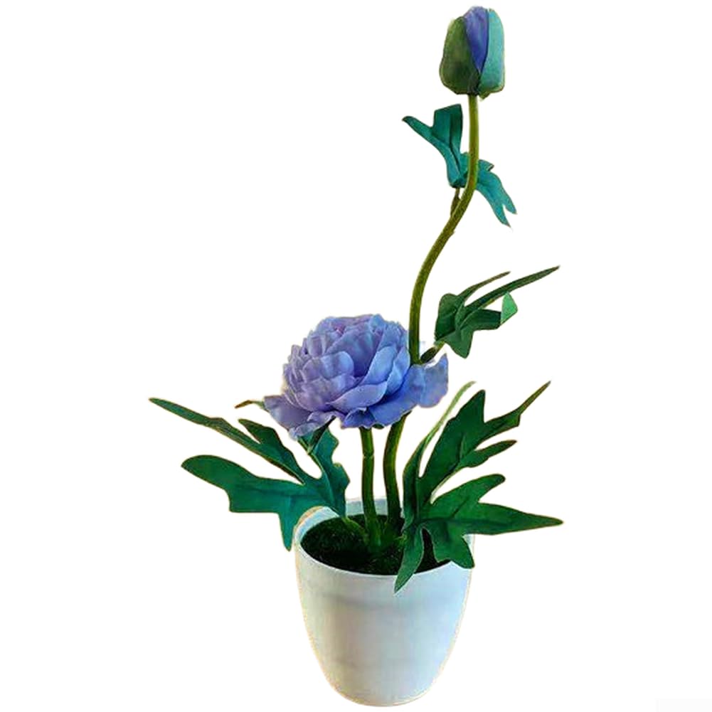 Pivoine artificielle et hortensia en pot composition florale mariage et table