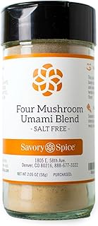 Savory Spice Four Mushroom Umami Blend (Salt-Free) - Mushroom Seasoning ...