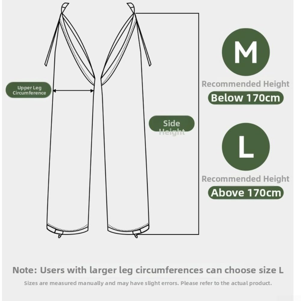 Pantalon de pluie imperméable avec taffetas de polyester PU5000 mm, couvre-jambes léger et réglable pour la randonnée, le camping et les activités de plein air