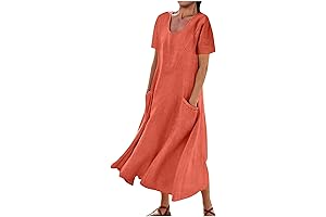 Women's Summer Dress with Pockets - Enjoy Comfort and Style