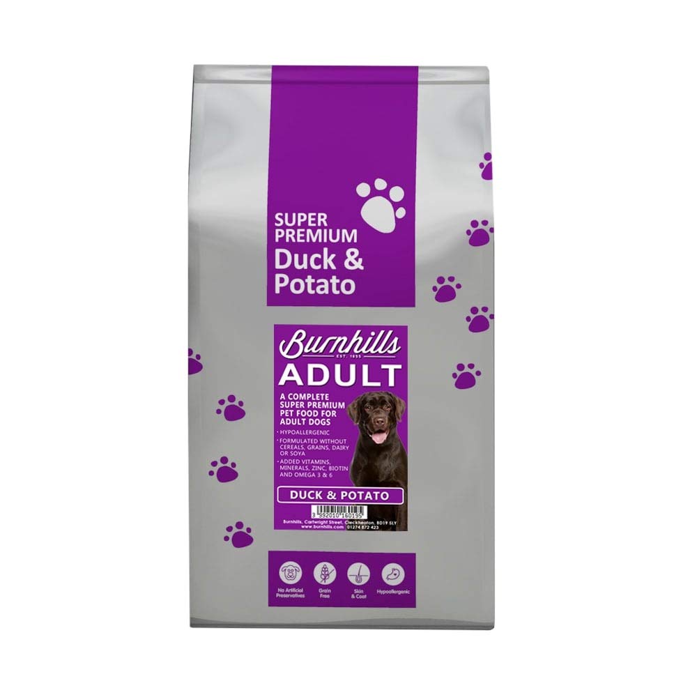 Burnhills Super Premium Adult Duck & Potato Dog Food 2Kg