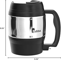 Vista 11 de Taza Bubba Brands de 52 oz, negra, Negro