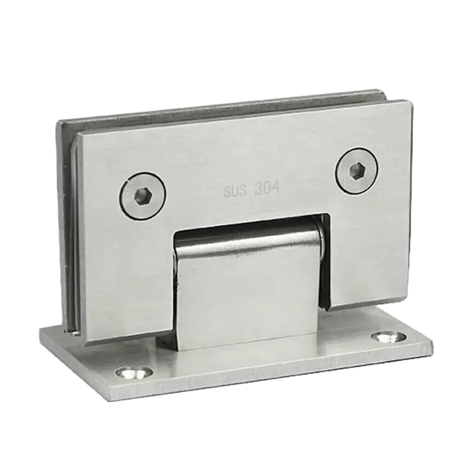 Songdonggui Silver 1Pcs Bathroom Clip Shower Room Glass Door Hinge