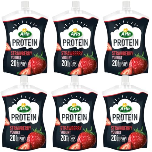 Protein Yogurt Strawberry Pouch 6x200g Arlas (Strawberry 6x200g)