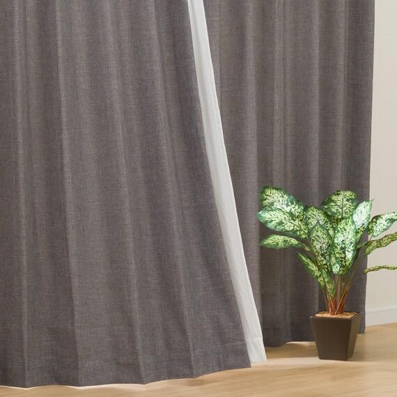 Amazon｜ニトリ 遮光 2級 カーテン RD024 150X200cm 2枚入り グレー