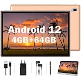 2023 Tablette Tactile 10 Pouces Oangcc Android 12 Tablettes 8 Cœurs, 4Go RAM 64Go ROM(TF 256Go) / 8000mAh / Caméra 5+8MP / Bluetooth/Type-C / 2 Ans de Garantie/WiFi Tablette PC - Or Rose