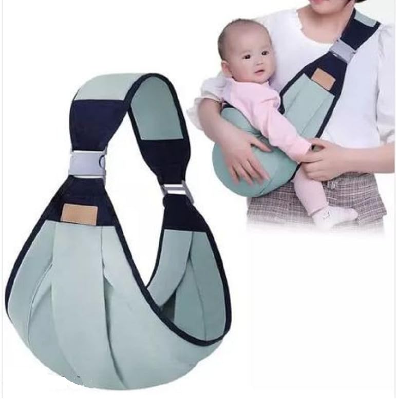 Baby Carrying Sling for Newborn & Toddler | Adjustable Soft Cotton Baby Carrier | Ergonomic Hands-Free Baby Wrap-image-37