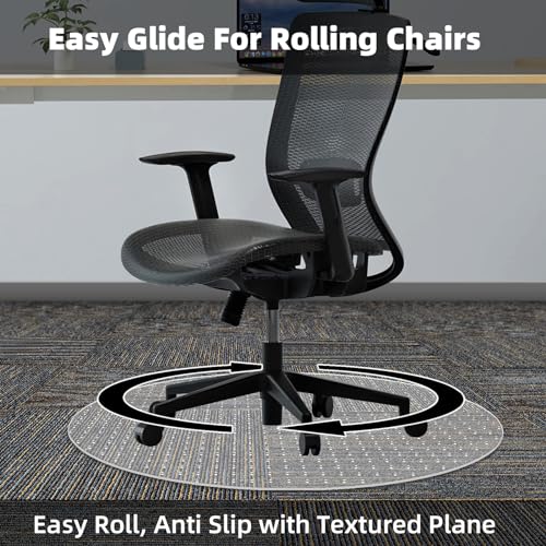 Labeta OFFICE CHAIR MAT For Carpets, 36 Inch × 36 Inch Round Computer Chair Mat thumb #5