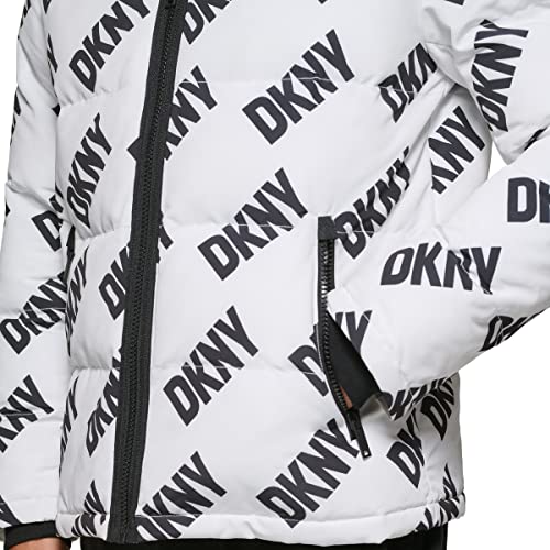 Image of DKNY Men's Mixed Media Quilted Puffer Jacket