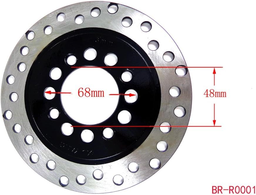Image of Electric Scooter Brake Disc Rotor, 190mm Compatible with Okinawa, Komaki, Tunwal, Ampere, Joy, Zelio, Benling Low Speed Models, Silver and Black