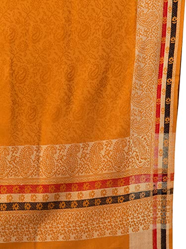 Image of tweedle Men's Jamawar Weave Warm and Soft Woolen Shawl /Stole with Chinar Patta Design (40 x 80 inches)