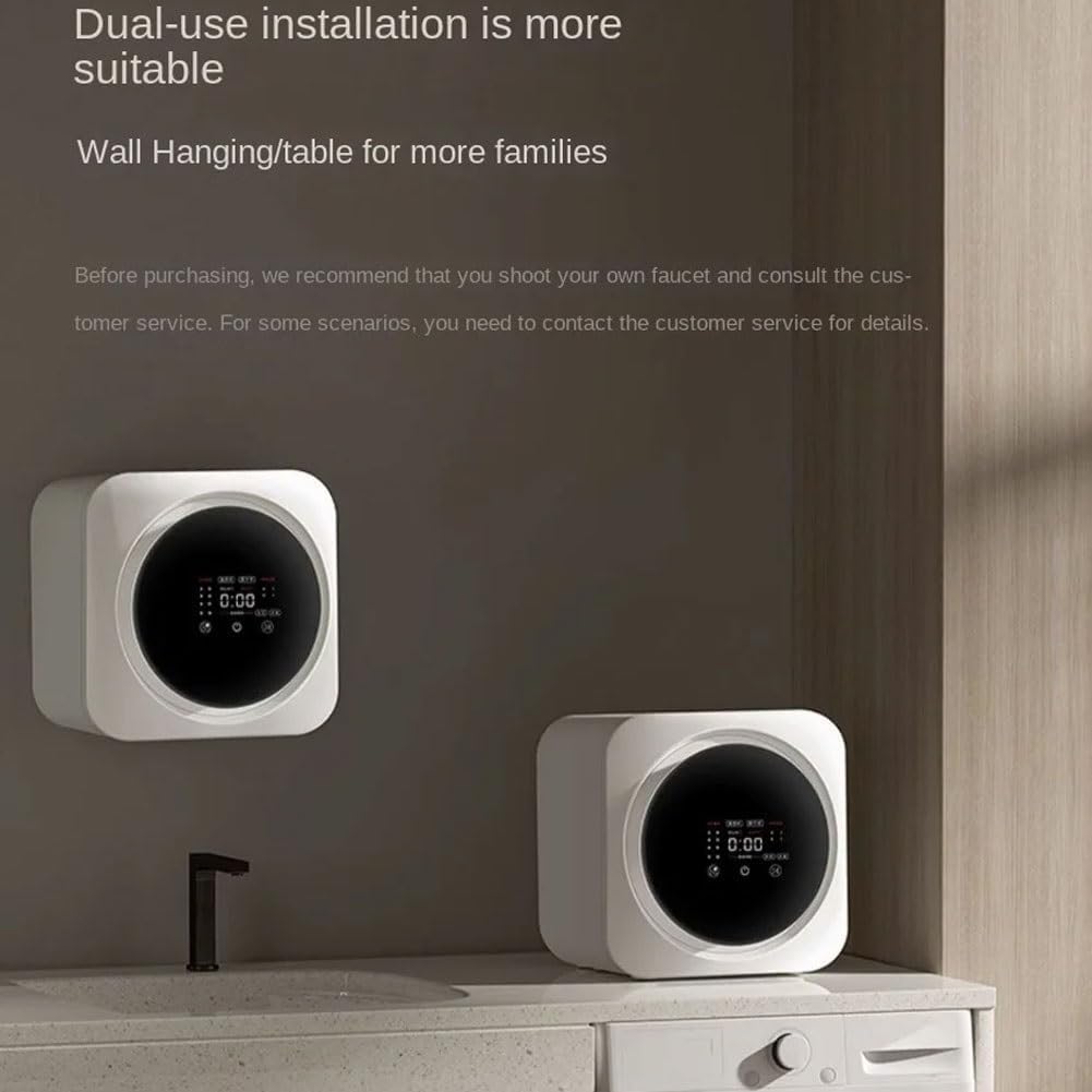 Mini Tambour Mural 3,5 L Charge Frontale Machine à Laver entièrement Automatique très Efficace pour Voyage Appartements dortoirs Chaussettes sous-vêtements
