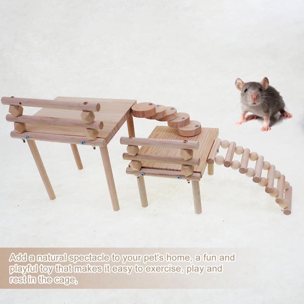 Soporte Ecológico para Chinchilla Juguete para Hámster Soporte Resistente para Hámster Aburrido Plataforma De Juego Juguetes De Animales Pequeños