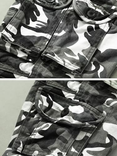 KOCTHOMY Casual Cargo Pants for Men Tactical Baggy Cotton Work Pants with Multi Pockets No Belt4