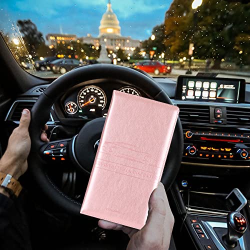 Image of TOURSUIT Car Registration & Insurance Card Holder, Rose Gold