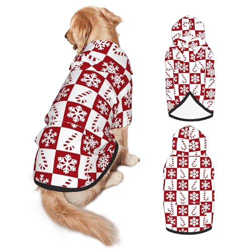 ^pNX}XpRX`[p[J[ - \tgybg NX}XRX`[ Xmas Outfit with Leash Hole & PocketAFunny Dog Clothes for Medium to Large Breed j̎q/