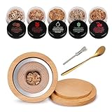 サムコス カクテルスモーカー セット グラストップ燻製器 （5種木チップ付き）ウイスキー ワイン コーヒー燻製 手軽スモークマシン バーベキュー活用ドリンクスモーカー 家庭用・キャンプ用