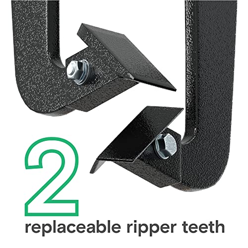 Hitch Lawn Mounted Ripper For Atv/Utv Fits 2 Inch Recievers Subsoiler Plow 2 Replaceable Ripper Teeth #TOP3