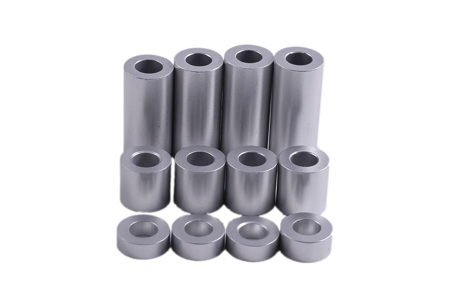 Aluminum Spacer 3/4 OD x 5/16 ID x Choose Your Length, Round Spacer Unthreaded Standoff Bushing Plain Finish, Fits Screws Bolts 5/16 or M8 by Metal Spacers Online (3/16 Length, 5 Pack)