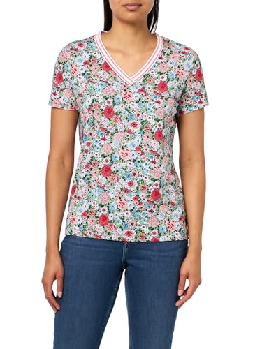 Image of Nautica Women's Solid V-Neck Short Sleeve T-Shirt Shirt
