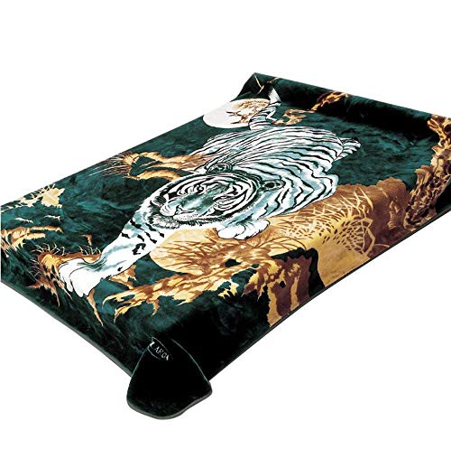 Solaron Korean Blanket Throw Thick Mink Plush King Size Crouching Tiger Licensed #TOP6