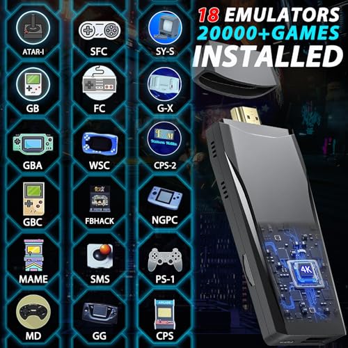 image for Dliaonew Wireless Retro Game Console Stick, Nostalgia Gaming Stick, Pl