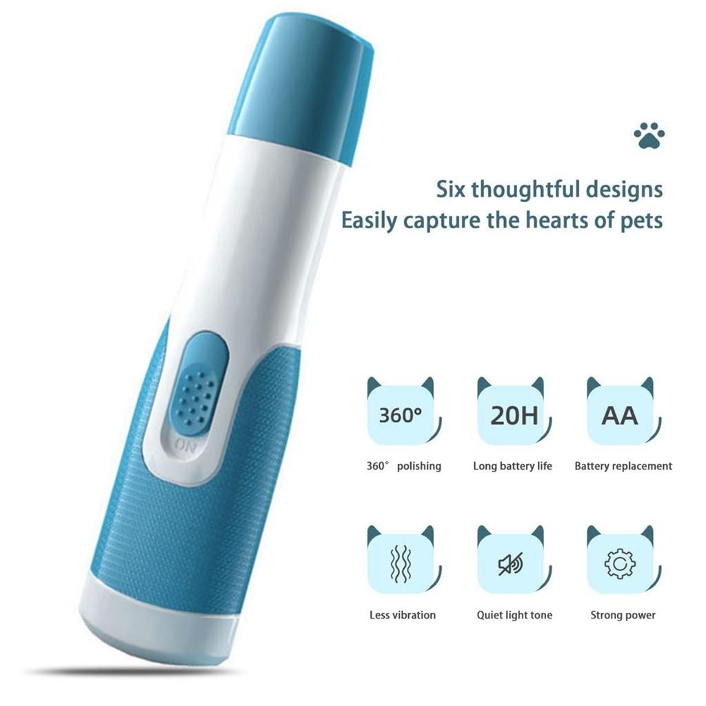 Cortaúñas para Perros Afilador para Mascotas Tijeras Amoladora Portátil Ajustable Gatos Perros Pulidora
