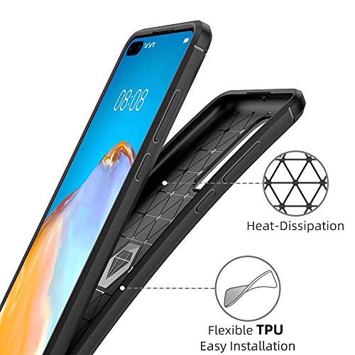 COPHONE® - Cover Nero Compatible Huawei P40 in