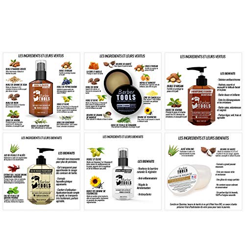 ✮ BARBER TOOLS ✮ Kit/Bartpflege set/Bart-set/Bart und Rasur | Kosmetik Made in French - Image 7