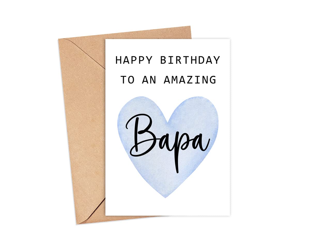 Happy Birthday To An Amazing Bapa Card - Cute Birthday Card For Bapa - Greeting Card - Amazing Bapa Card - Bapa Birthday Gift - Best Bapa Birthday Card - Gift Idea Happy Birthday