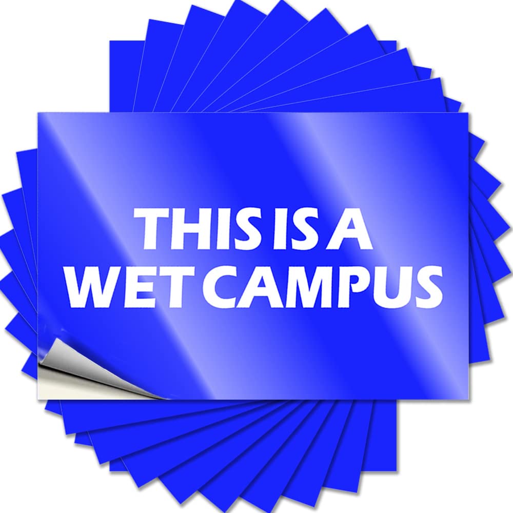 Lake House Decor Bumper Tattoos | This is A Wet Campus Affirmation Durable Vinyl Sticker Easy Apply for Narrow(12X18CM)