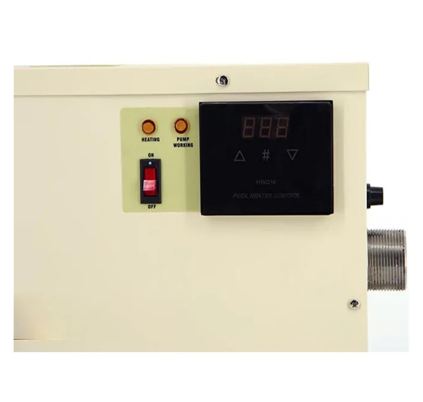 Scaldabagno da 15 kW for Piscina, Vasca da Bagno, termostato 220 V/380 V, Riscaldamento rapido, Protezione di Sicurezza ad Alta Temperatura con Elevata efficienza di Riscaldamento(9KW 380)