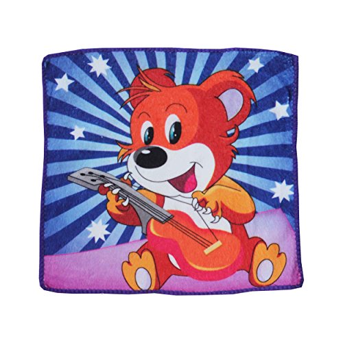 Image of Very Soft Cotton Printed Face Towels - 10x10-inch, Multicolour (Set of 10)