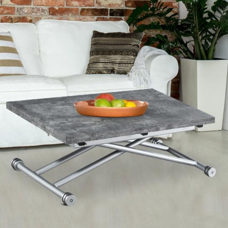 Table basse relevable Carrera effet béton modulable extensible Menzzo - 3