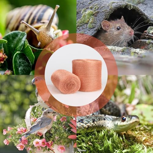 Image of Copper Mesh Rodent Control, 5 in x 200 ft Proof Wire Screen Roll for Mice Rat Rodent, Bat & Snail, DIY Blocker Weep Hole Filler & Wool Mouse Trap