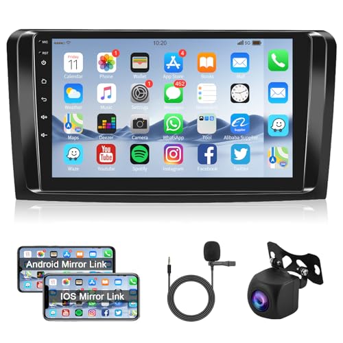 🚘【 Telecamera di Retromarcia & Controllo del Volante】Autoradio 2 Din Carplay con telecamera di retromarcia 12 LED ,con facile installazione e funzionamento,quando il veicolo si sposta in retromarcia,lo schermo dell'autoradio visualizza automaticamente l'immagine di retromarcia e registra il traffico sulla retromarcia quotidiana più sicura e più conveniente.Supporto del controllo del volante,in modo da poter controllare le funzioni di cui hai bisogno attraverso il volante,che è più conveniente.