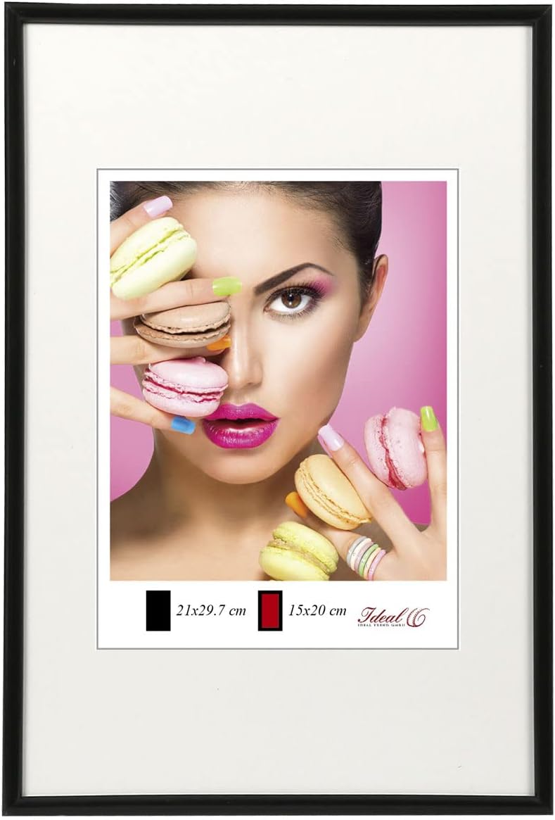 Cornice Inspire A4 Nero - 21x29.7 Cm, Plastica, Per Documenti E Foto - Foto 5