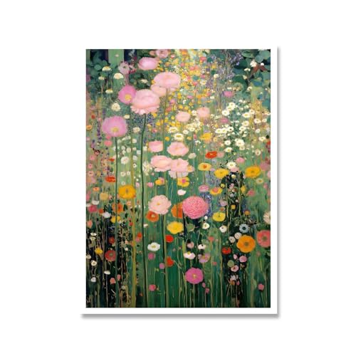 Affiche en toile Gustav Klimt pour salon moderne 16x24