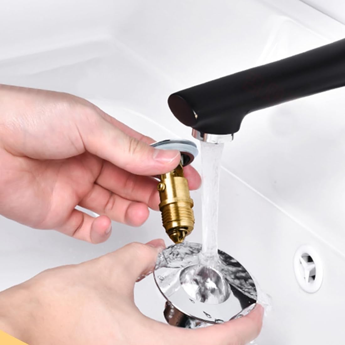 Pezzi Accessori per Lavelli Bullone Valvole Pop-Up Valvola di Scarico Elemento a Molla di Compressione Bulloni di Ricambio per Tappi di Scarico Pop-Up in Ottone
