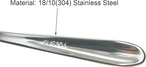 Miniatura 5 de 2 cucharas para remover con forma de concha 1810 (304) cucharas de azúcar de acero inoxidable vintage de 4.96 pulgadas para café, té de la tarde,