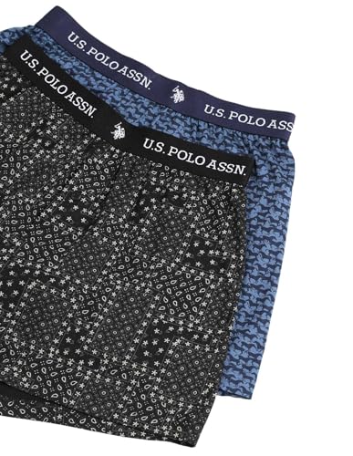 Image of U.S. Polo ASSN. Mens OEX09 Comfort Regular Fit Solid Boxers - Pack of 2