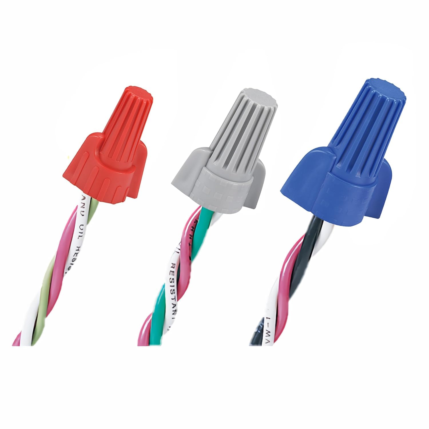 Dicio Winged Wire Connectors Nuts Easy-Twist 500 PCs, UL Listed Red Wire Cap Electrical Connectors Screw-On Electrical Connectors Kit 18-8 AWG for Connect Electrical Wiring