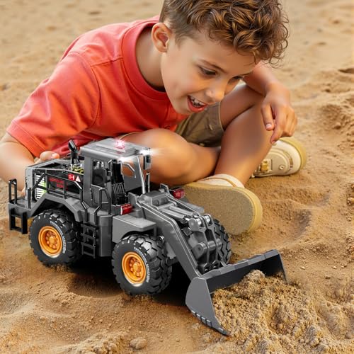 Pupu Pig Construction Toy, Metal Bulldozer Toys for Boys Gifts Ages 3+ - image 6