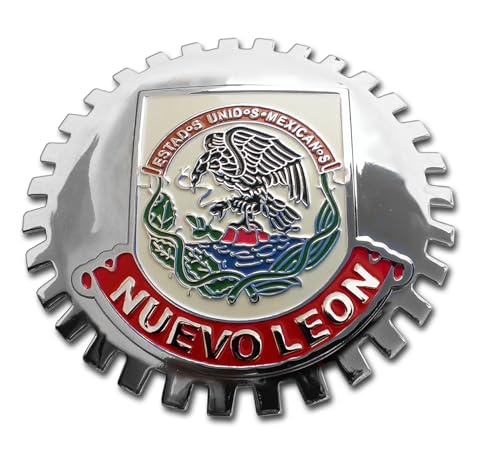 Image of Nuevo Leon Mexico Grill Badge Mexican Emblem for Trucks and Cars