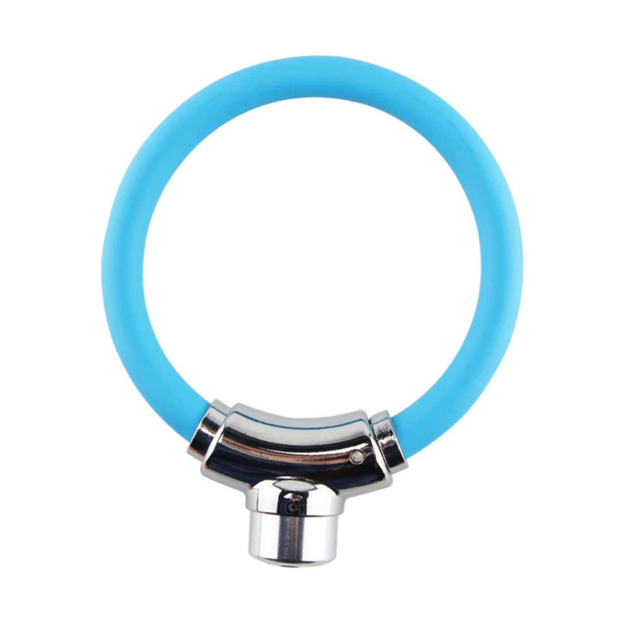 POPETPOP Catenaccio Per Bici Acciaio Con Cavo Flessibile Lucchetto Forma Per Sicurezza Accessori Per Ciclisti All Aperto Blu