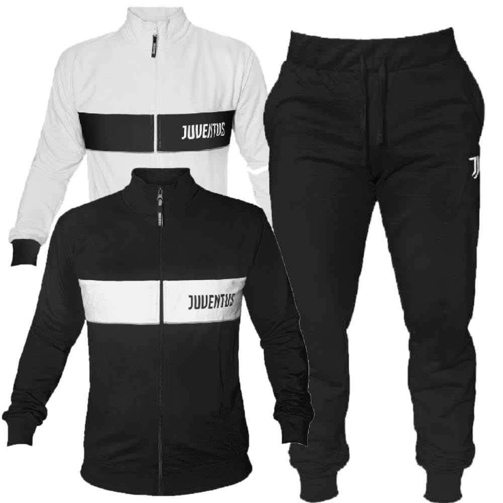 Pigiama *J*U*V*E*N*T*S*F*C* Pigiami Bambino Ragazzo Adulto | Tuta Homewear Ufficiale Personalizzabile Bianco Nera FC PS 46572-BS