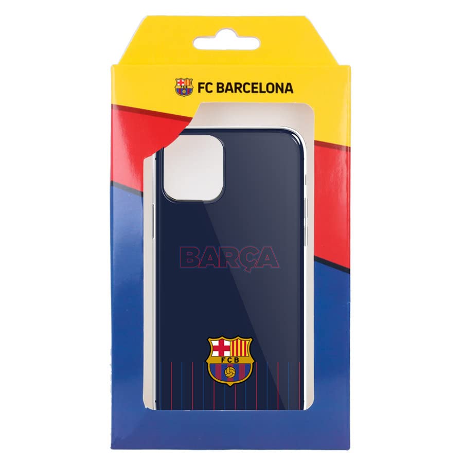 Custodia Ufficiale FC Barcelona Per Xiaomi Redmi Note 11 / Note 11S 4G - Cover In Silicone Trasparente Con Fondo Blu - 3