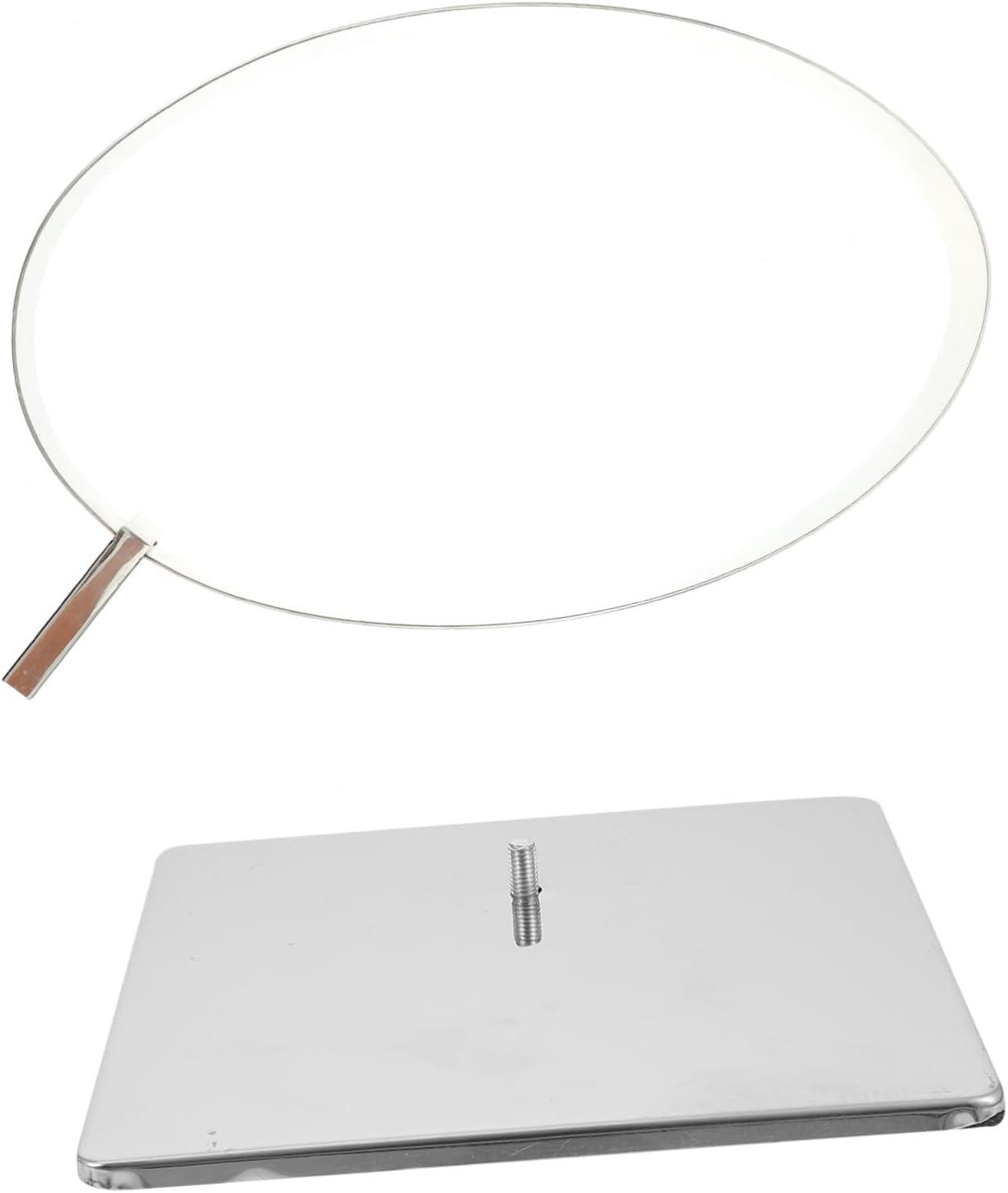 Stainless Steel Belt Display Rack Oval Shape Waist Belt Holder Adjustable Support for Men Taekwondo and Martial Arts and Organizing Storage