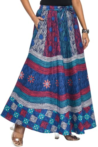 Image of Premium Cotton Skirt for Women with Pocket, Free Size