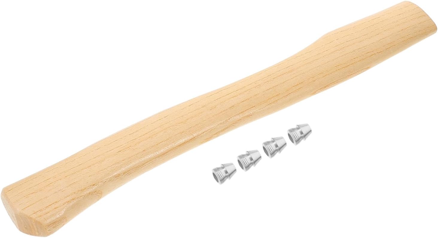 POPETPOP 5 Sets Wooden Axe Handle Replacement for Hatchet Handles Sturdy Hickory Grip